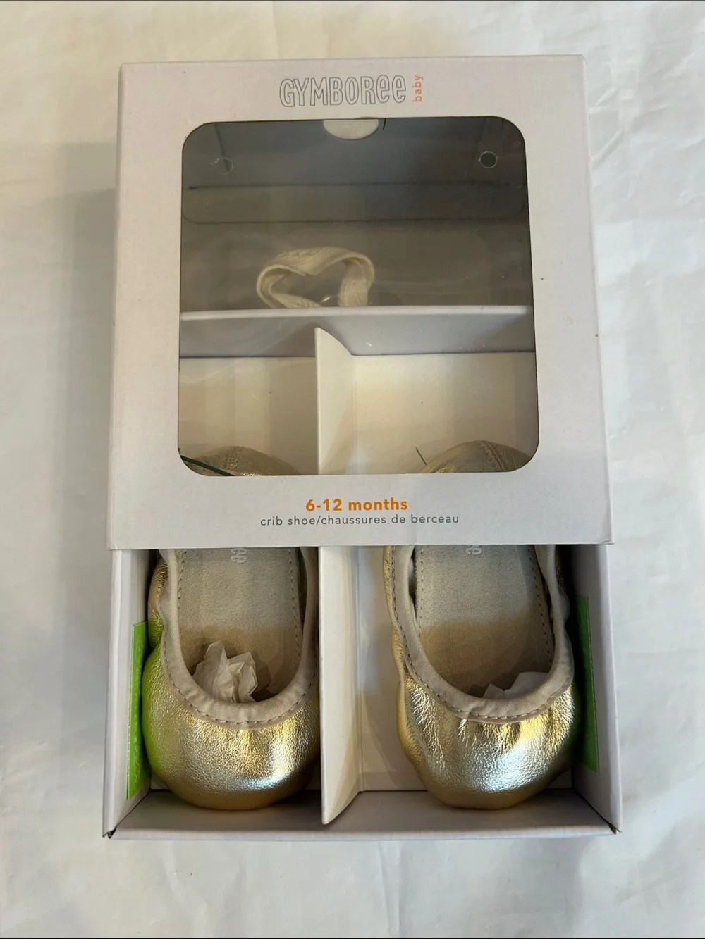 Gymboree Metallic Gold Baby Crib Shoes